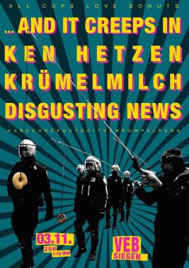 Read more about the article Disgusting News/ Krümelmilch/ Ken Hetzen/ And it Creeps In